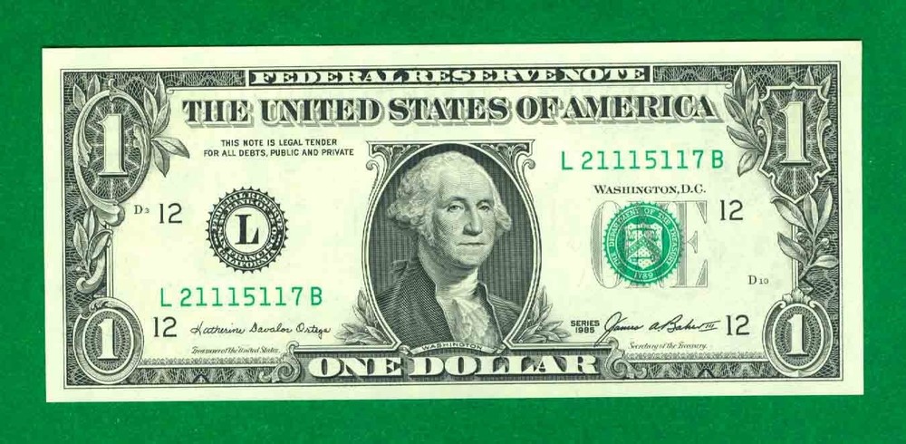 $1 1985 1 L/B BLOCK (w) SAN FRANCISCO CU. P-1.