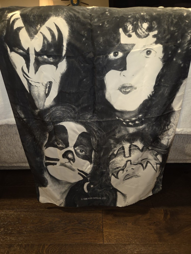 Vintage  KISS Scarf Tapestry 41 X 29 Inches  KISS Catalog  1996 Vintage