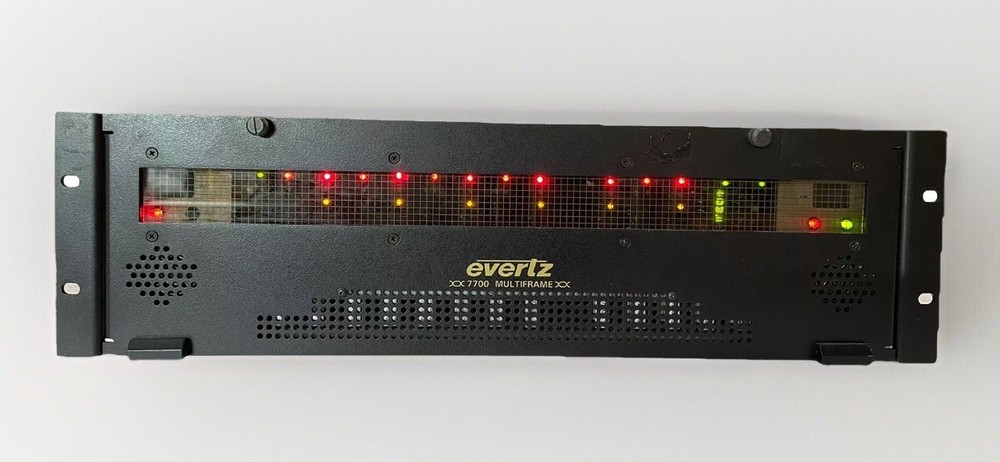 Evertz 7700FR-C 7700 Multi-Frame Chassis with 13 Cards *Read