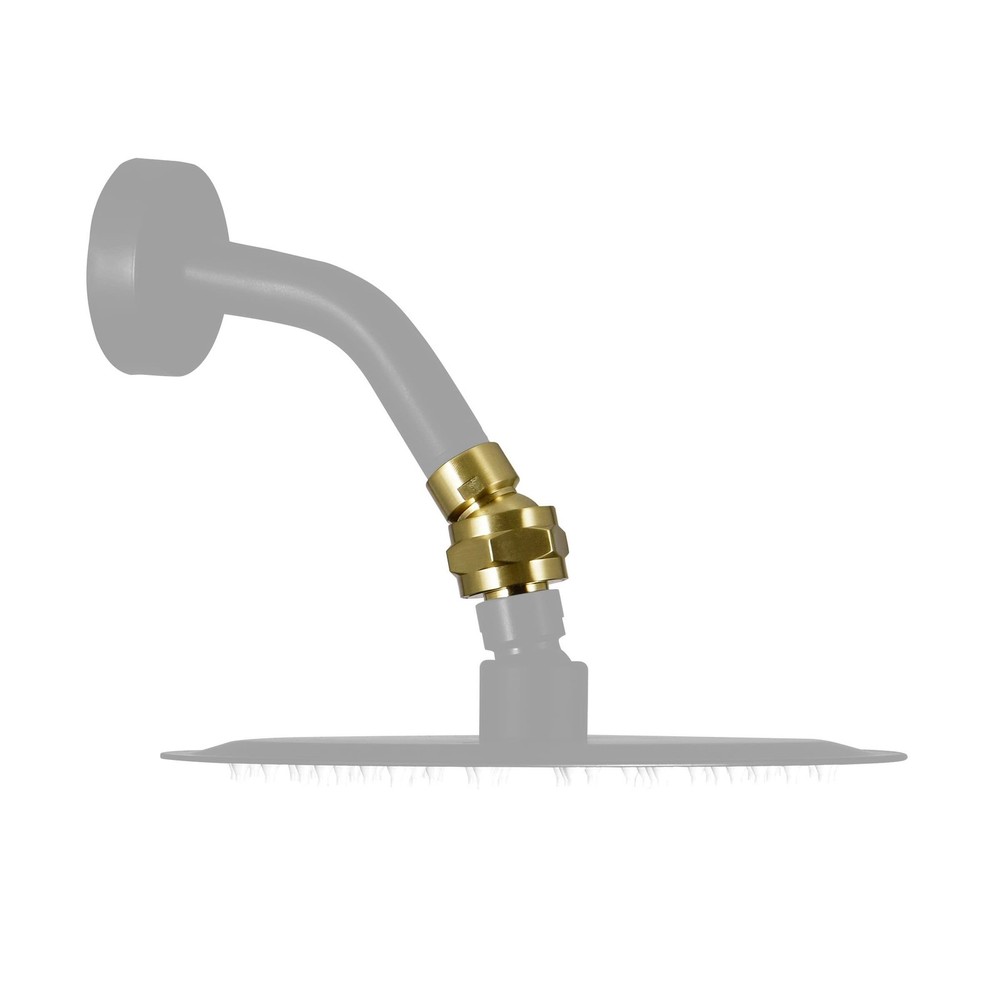 Solid Brass Shower Head Swivel Ball Adapter, Adjustable Shower Arm ... Fast Ship