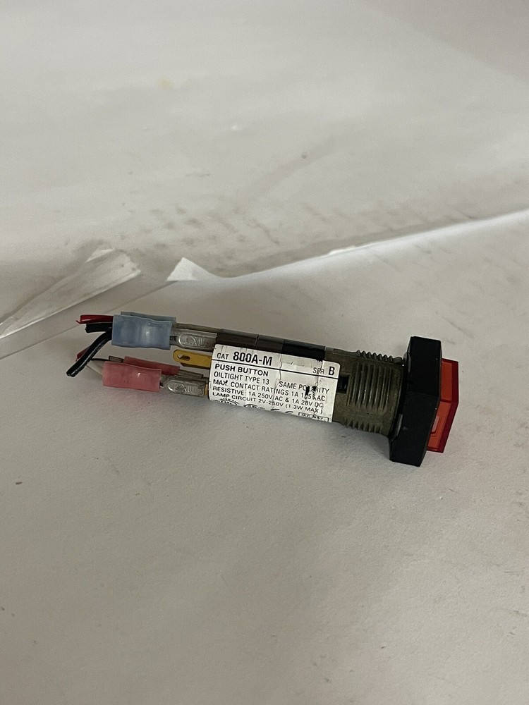 Allen Bradley 800A-M Push Button Red SER B