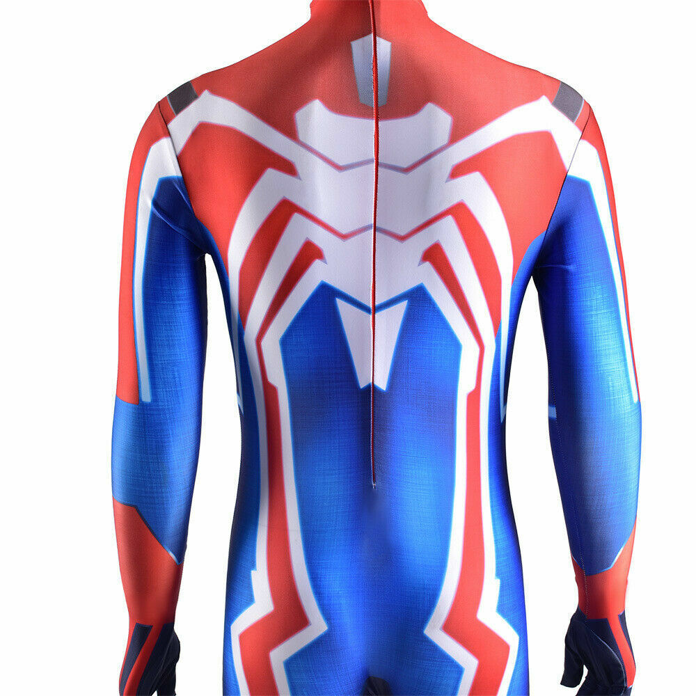 New Velocity Spider-Man Jumpsuit Spiderman Cosplay Costume Halloween Adult/Kids