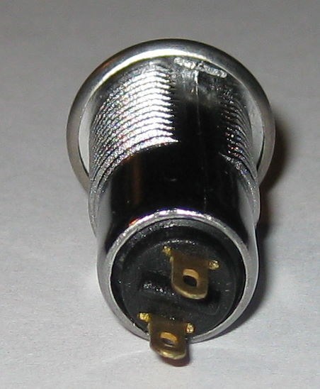 SPST Rotary Keylock Switch - 2 Position Switchlock - 1/2" Diameter Panel Mount