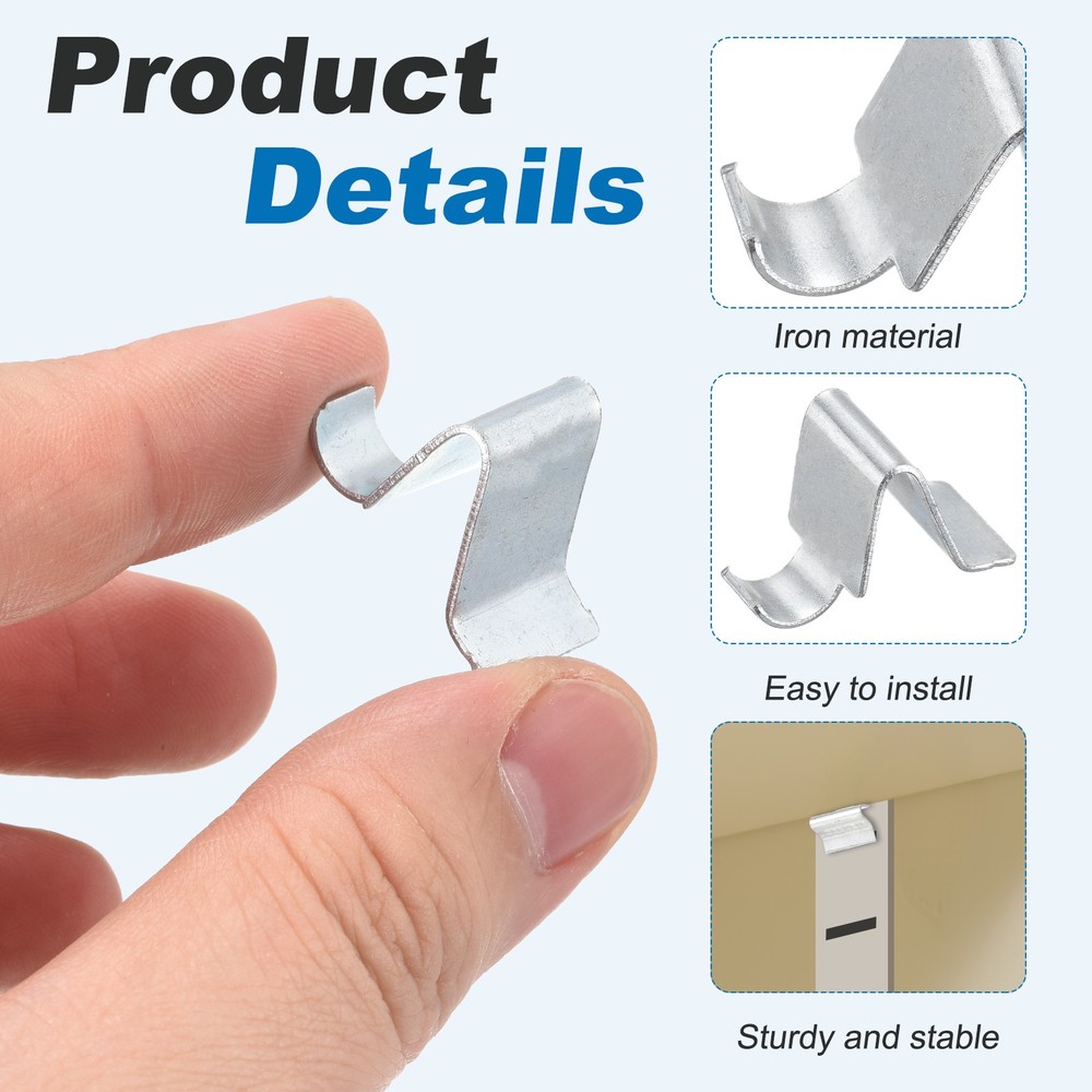 For 10pcs shelf clip, S-adjustable shelf support 8mm, silver