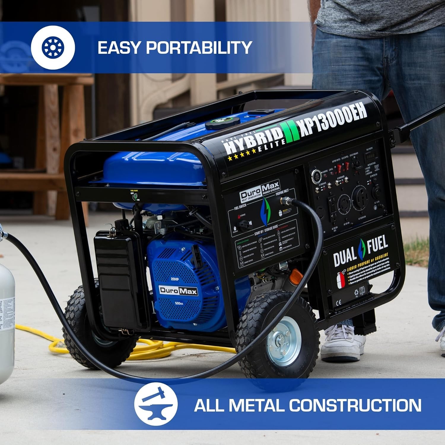 XP13000EH 13,000-Watt Dual Fuel Portable Generator - Gas & Propane, Electric 30%