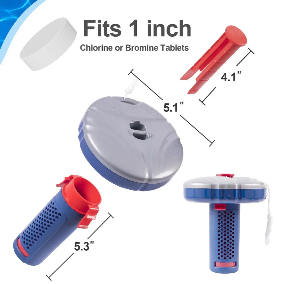 Pool Cleaning Kit Above Ground & Inground Pools, Include Sturdy Pool Brush He...