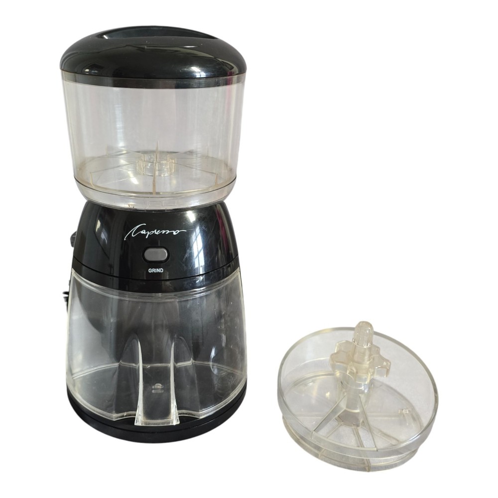 Capresso Burr Coffee Grinder Model 555 Black TESTED & WORKING!