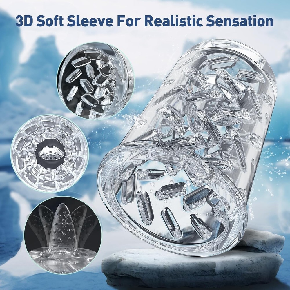 Male Masturbaters Automatic HandsFree Rotating Cup Thrusting Stroker Lubricants