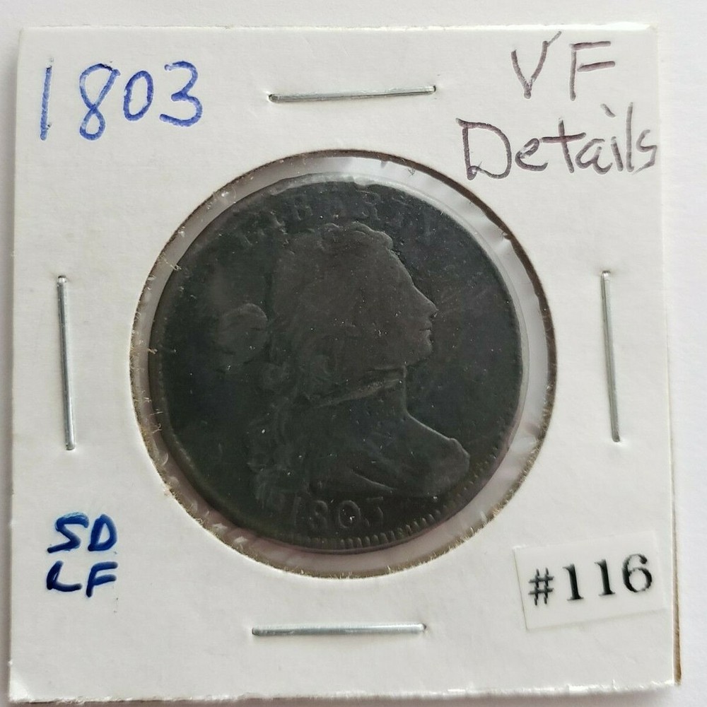 1803-P Small Date Large Fraction Draped Bust Large Cent