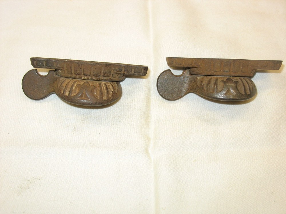Antique Victorian Iron Window Lock Latch Catch
