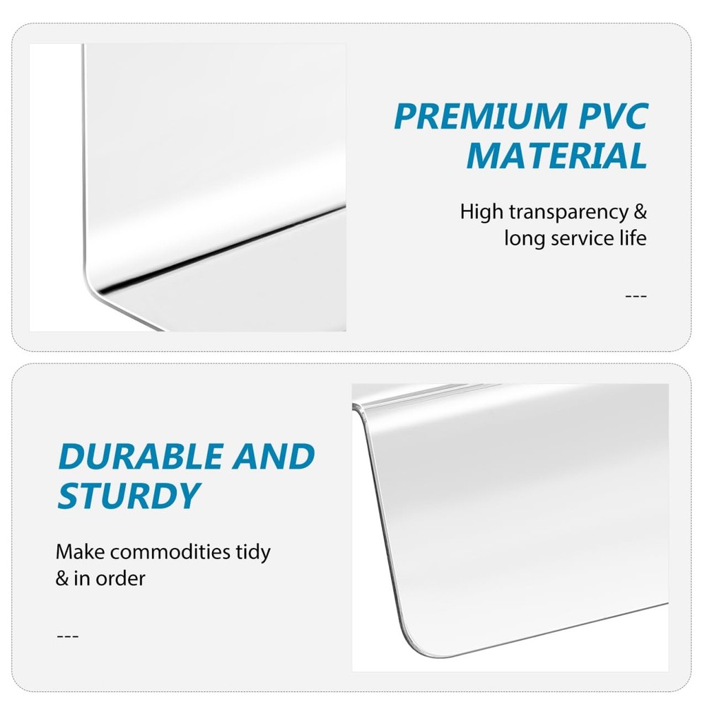 Shelf Divider Organizer 20pcs Shelf Dividers Clear Plastic Commodity Separato...