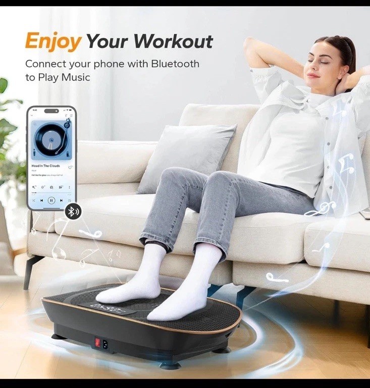 MERACH 2398 Vibration Plate Exercise Machine Vibration Plate Bluetooth Auto Mode