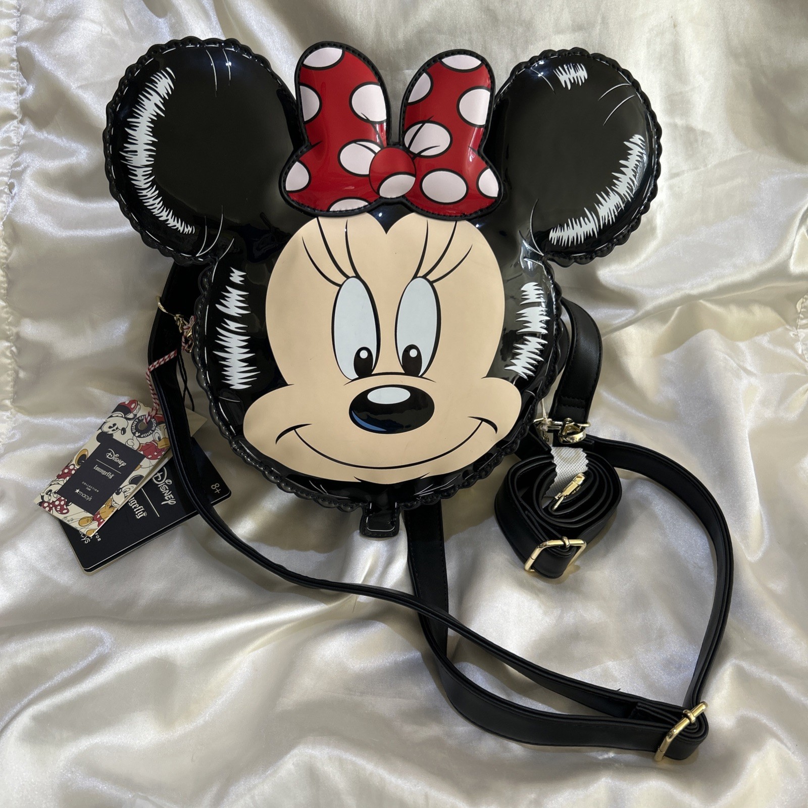 RARE NEW MACYS X LOUNGEFLY 1ST EDITION PARADE MINNIE MOUSE BALLOON AND EARS SET!