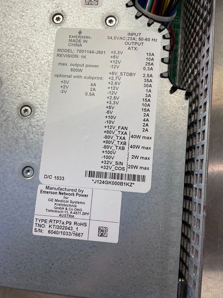 RTP7a.P9 - Secondary Power Supply