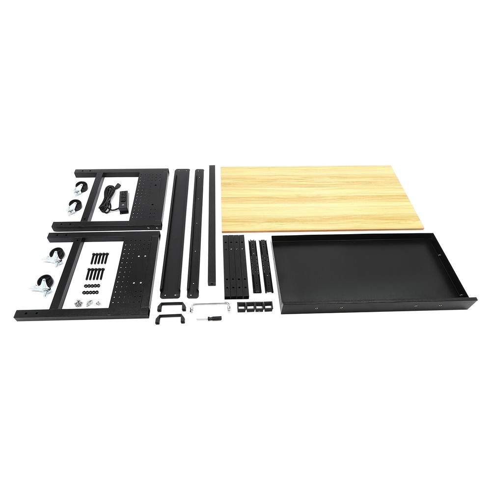 Mobile Workbench Work Bench for Garage Office Home Height Adjustable Workbench