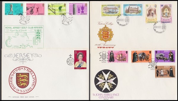 JERSEY 1970’s FDC’s (x6) (ID:301/D43357)