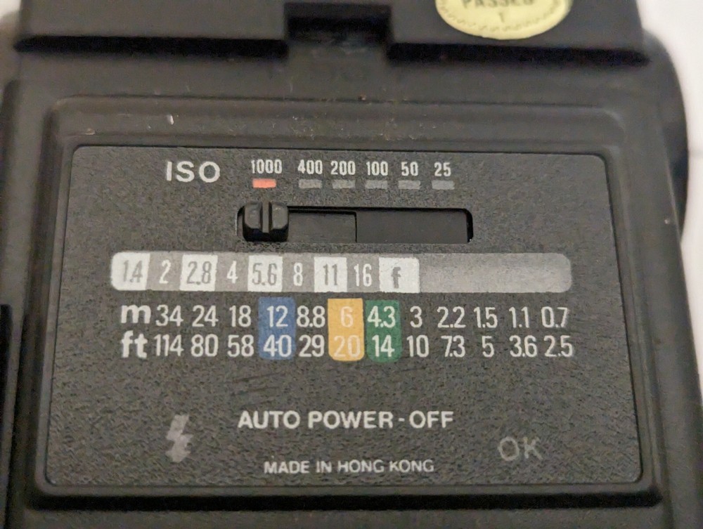 Quantaray Camera Flash Model QB-6500A Shoe Mount Equipment Tested Works See Pics