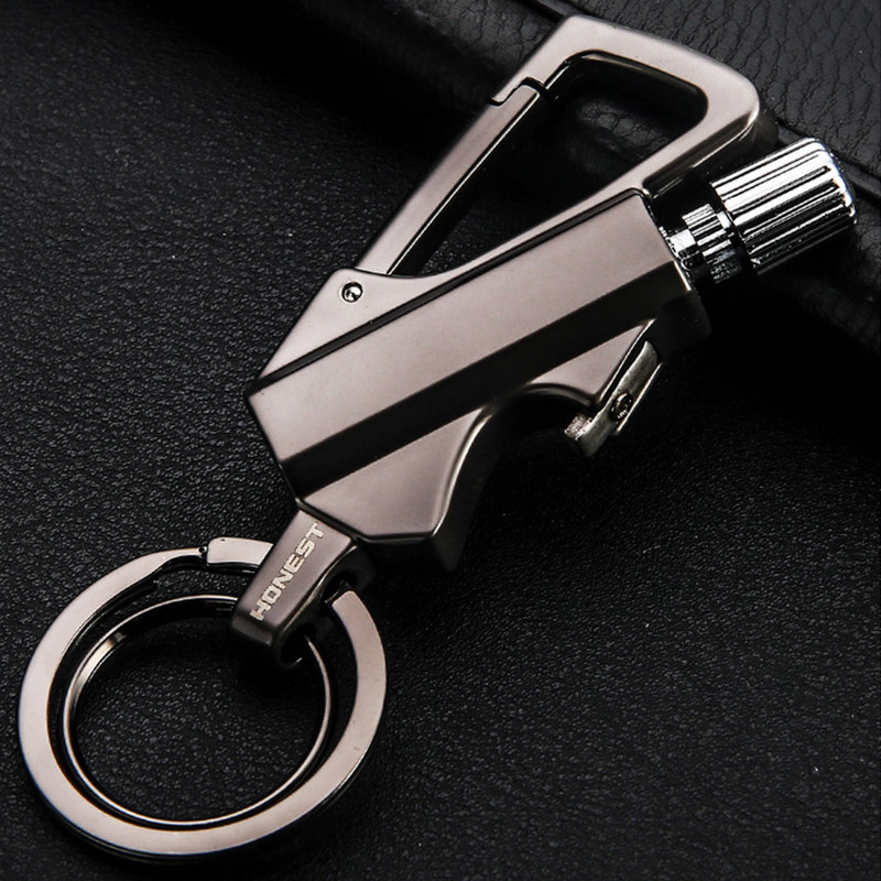 Permanent Match Infinity Lighter w/Multitool Keychain Bottle Opener +Kerosene