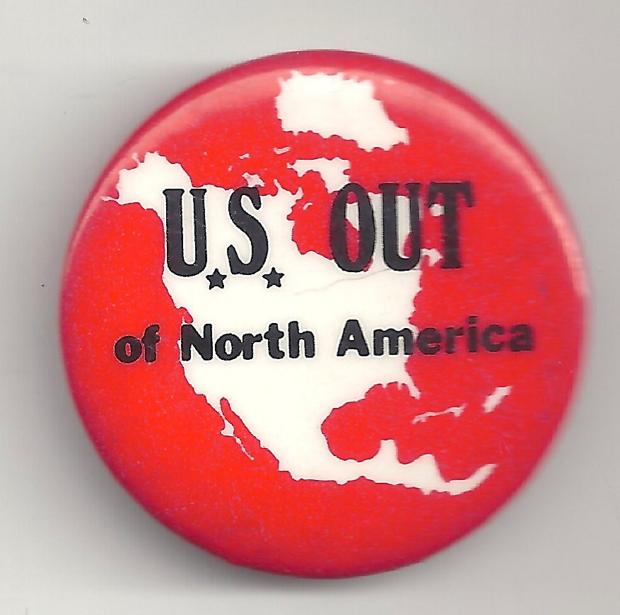 U.S. OUT of North America Pin