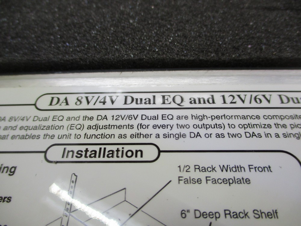 Extron DA 8V/4V Dual EQ Composite Video Distribution Amplifier