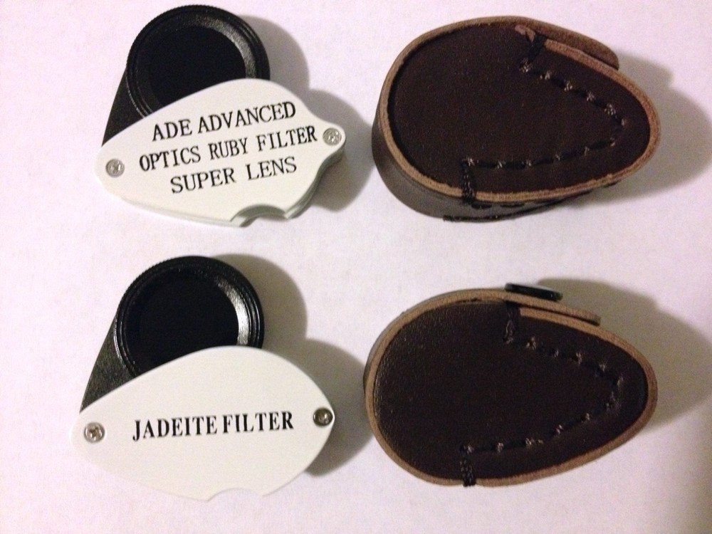 2 items bundle! Jadeite/chelsea filter + Ruby filter for gem testing gemstones.