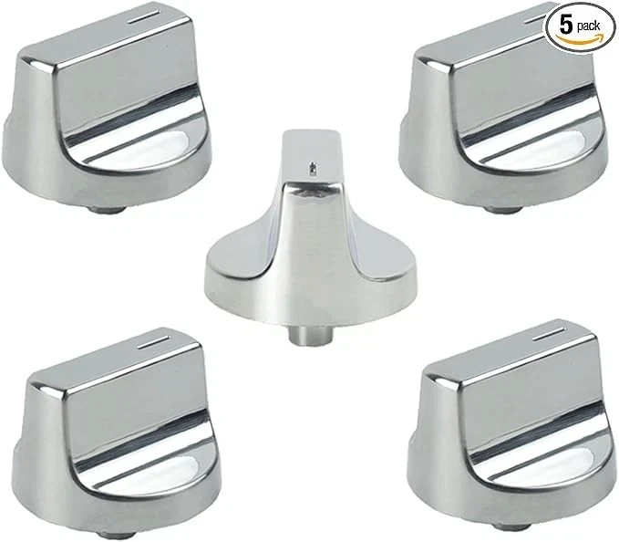 5 Pcs W10850010 Stove Knobs Replacment for Whirlpool Stove Knobs W 10850010