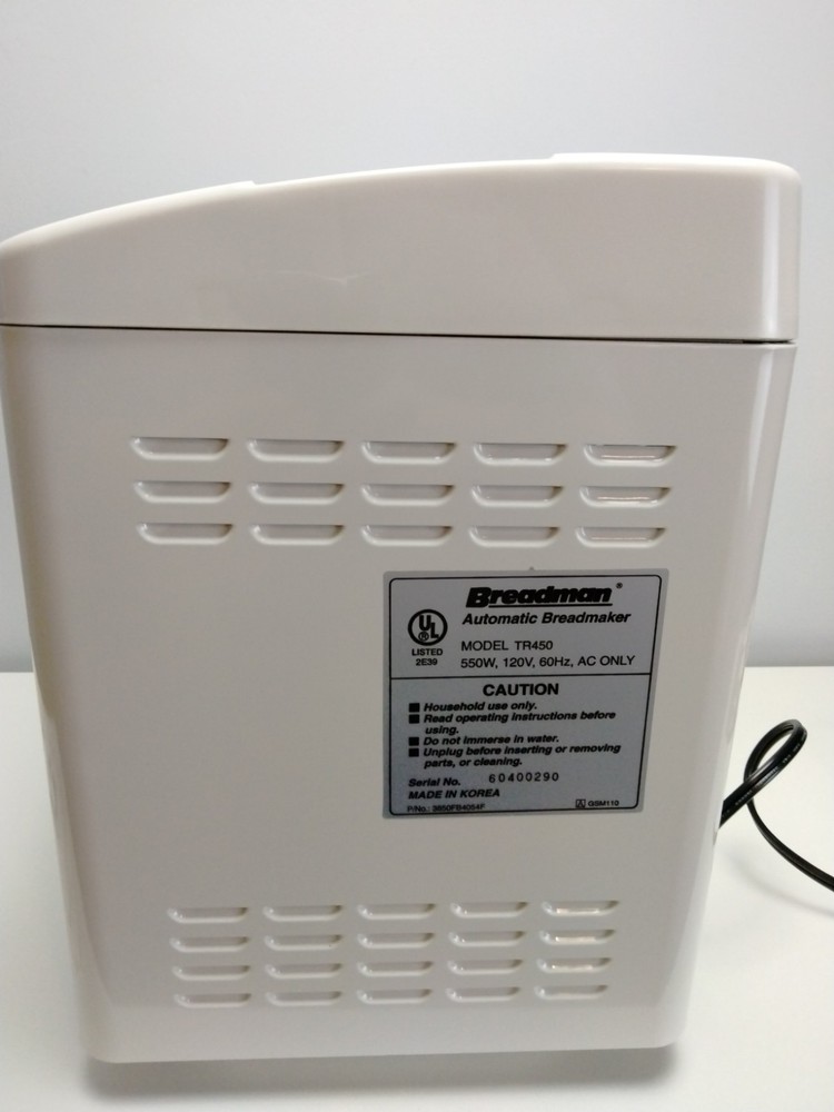 Breadman TR450 Bread Maker Machine 1.5 lb Open Box Never Used Complete