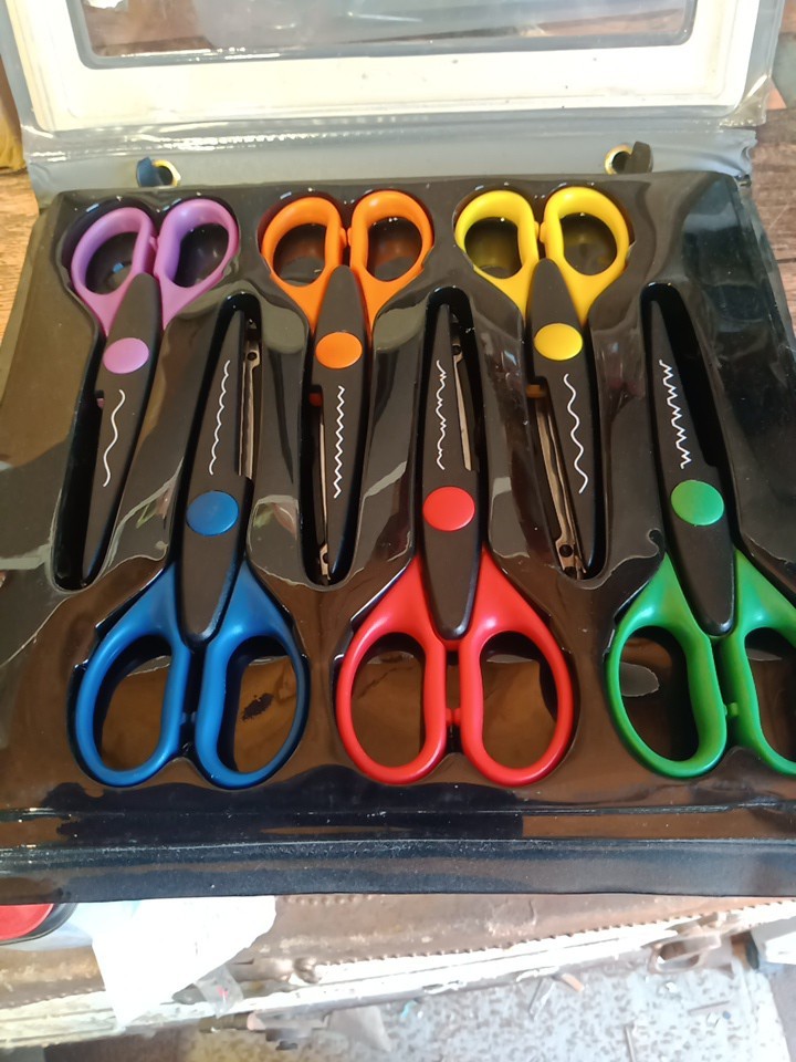 Sassy Scissors 6 Different Cuts Wavy Jagged Scribblers ✓