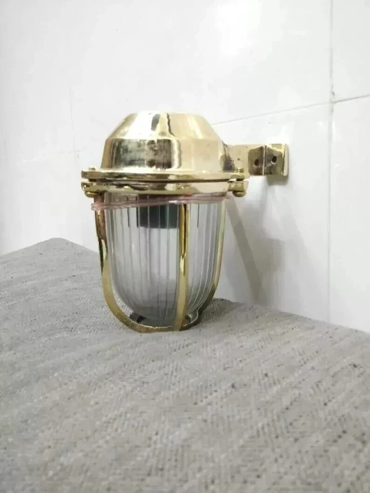 Nautical Maritime Style Marine Antique Brass Wall Mount Indoor Outdoor Light