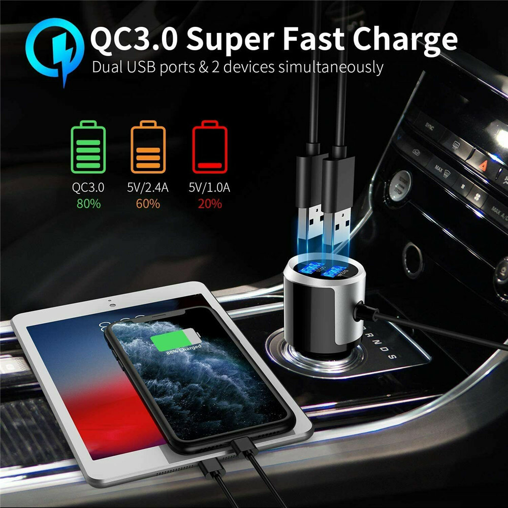 Handsfree Wireless Bluetooth FM Transmitter Car Kit Mp3 Player with USB Charger