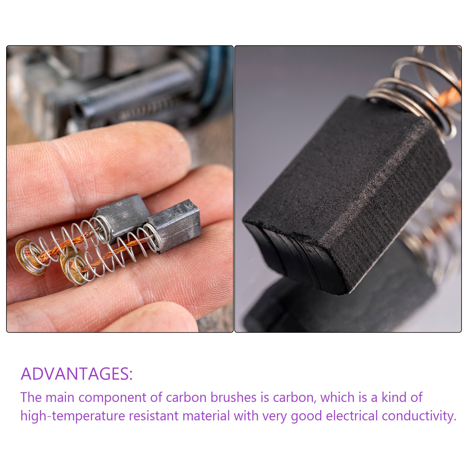 Carbon Brushes 28mmx10mmx6mm for Electric Motor