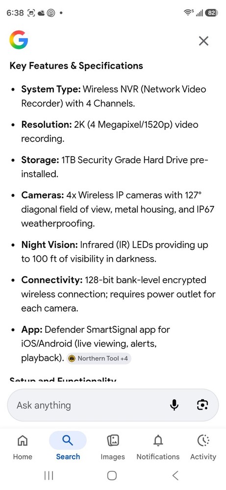 defender camera security system