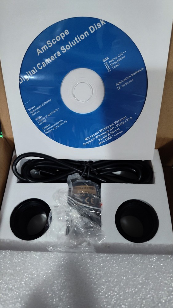 Amscope 5MP USB 2.0 MD130 200mA Digital Eyepiece Microscope Camera