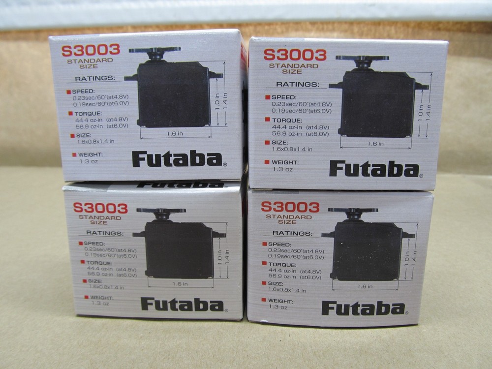 Four Futaba S3003 Servos