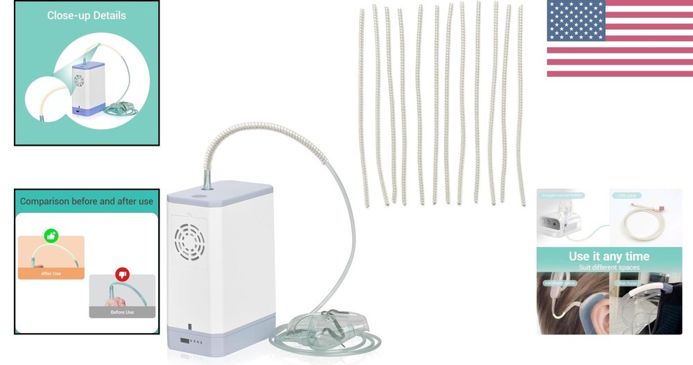 Oxygen Hose Protector - Retractable Support for Oxygen Concentrators, 12 Pack