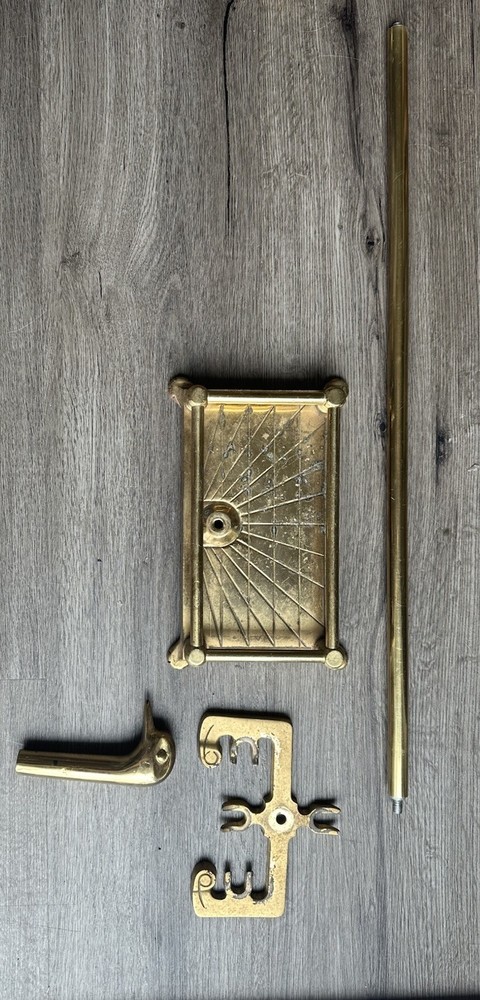 Brass Gold Duck Head Handle Fireplace Tool Set