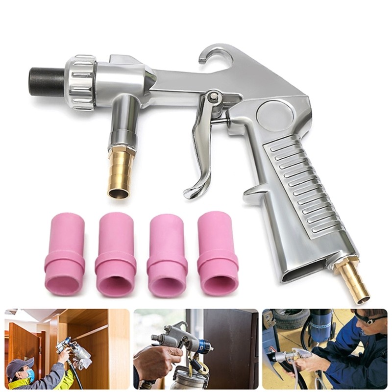 Sand Blasters Guns Kit Sandblasting Sandblasters Feed Blast Guns Kit for
