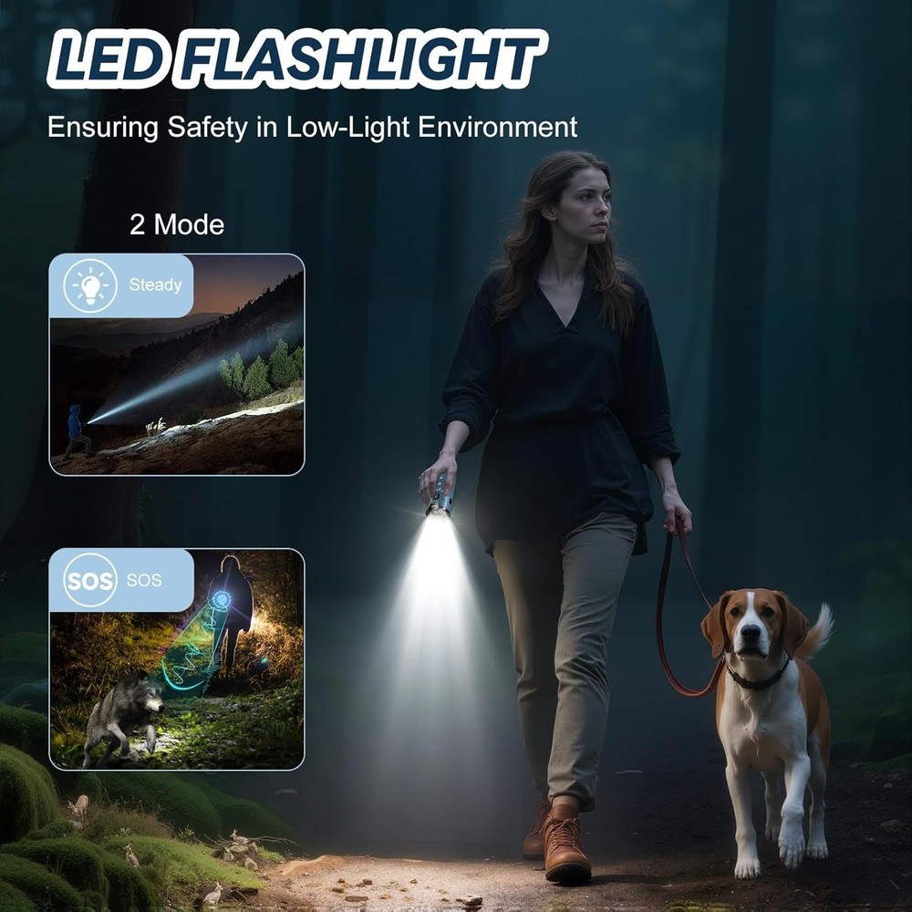 3X Faster Ultrasonic Dog Bark Control with 50FT Range - Pocket-Sized Solution