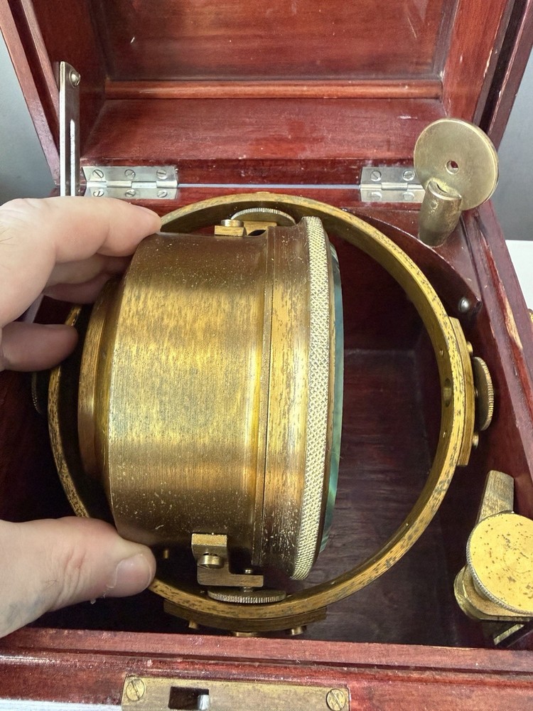 Soviet Marine Ship Chronometer Kirova USSR Navy Deck Clock Serviced