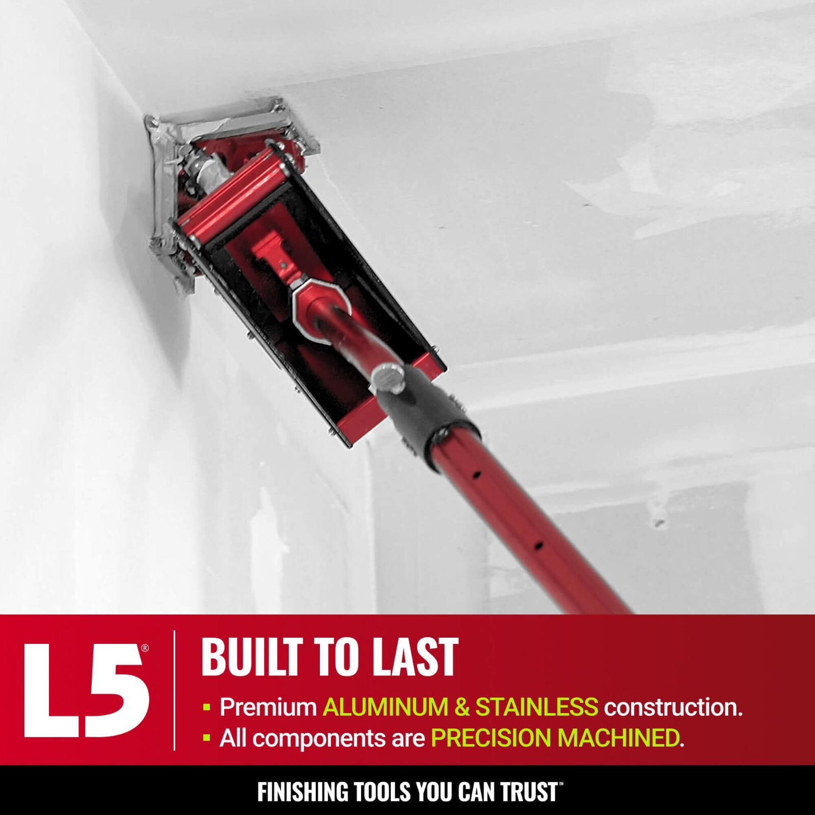 8" Drywall Corner Applicator Box (Angle Box) Anodized Aluminum | LEVEL5 | 4-702R