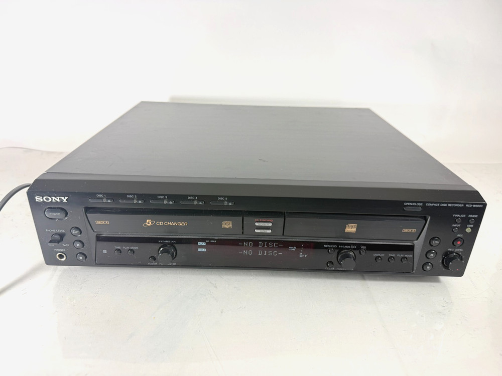 Sony RCD-W500C 5 CD Changer & CD Recorder Player