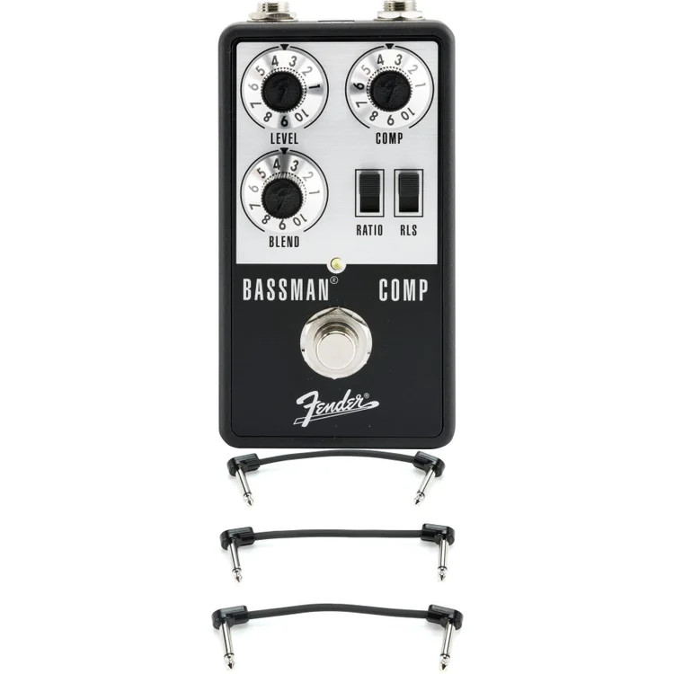 Fender Bassman Comp Pedal with Patch Cables