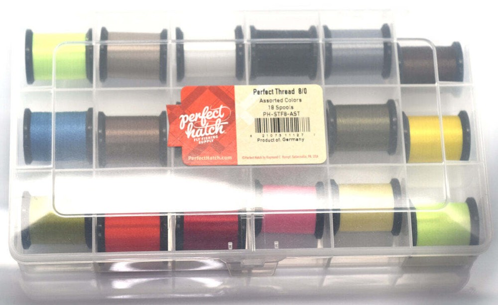 PH Perfect Thread 8/0 18 Spool Asst 18 colors 100 yd ea