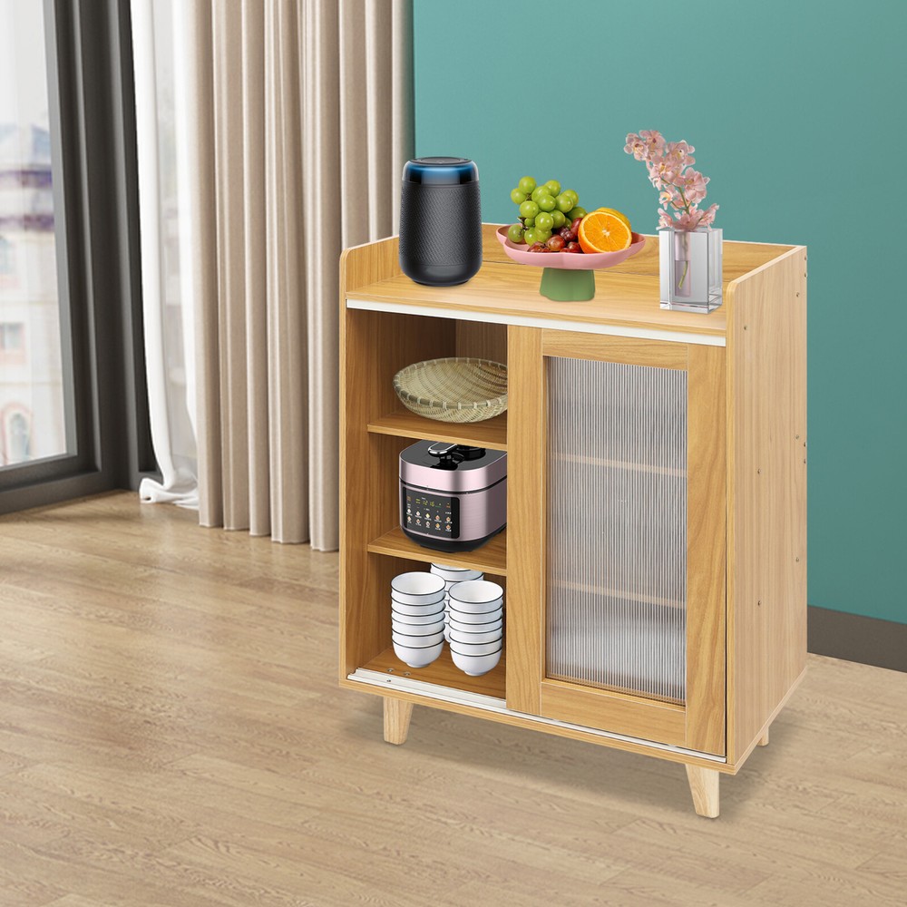 Sideboard Rectangular Kitchen Storage Organizer Floor Standing Storage Cabinet