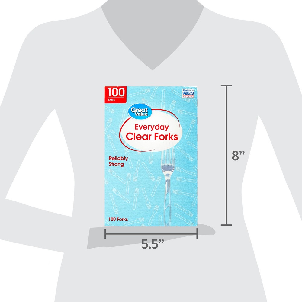 Everyday Clear Forks, 100 Count