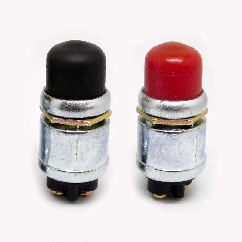 2pcs Engine Start Push Button Momentary 12v and 24v Waterproof Switch Push to