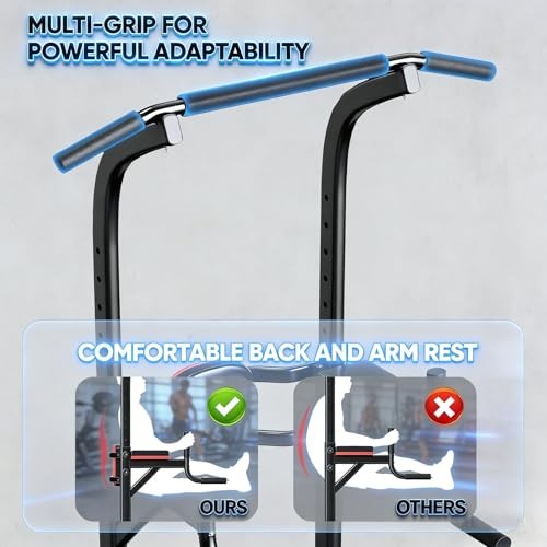 ZENOVA Pull Up Bar, Multi-Function Pull Up Dip Bar Station, Home Gym Workout