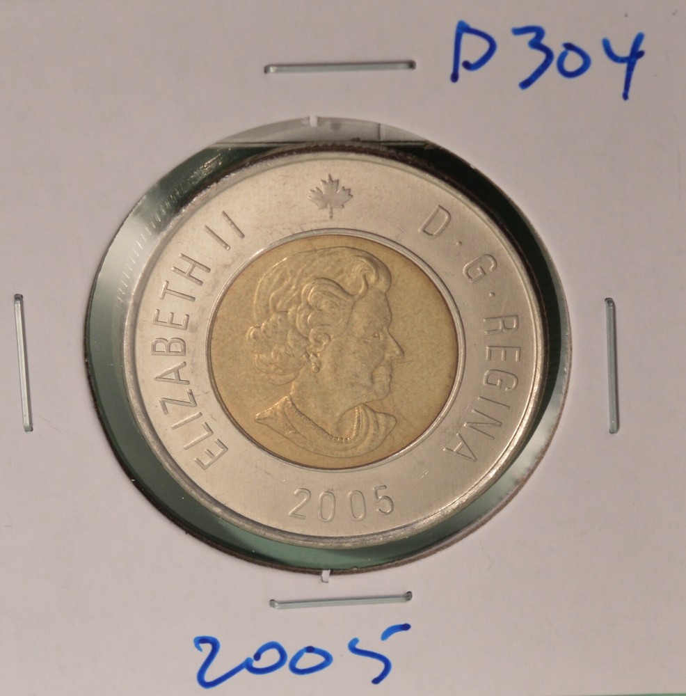2005 - Canada Toonie $2 Dollar  - Inv# D304 🇨🇦🇨🇦