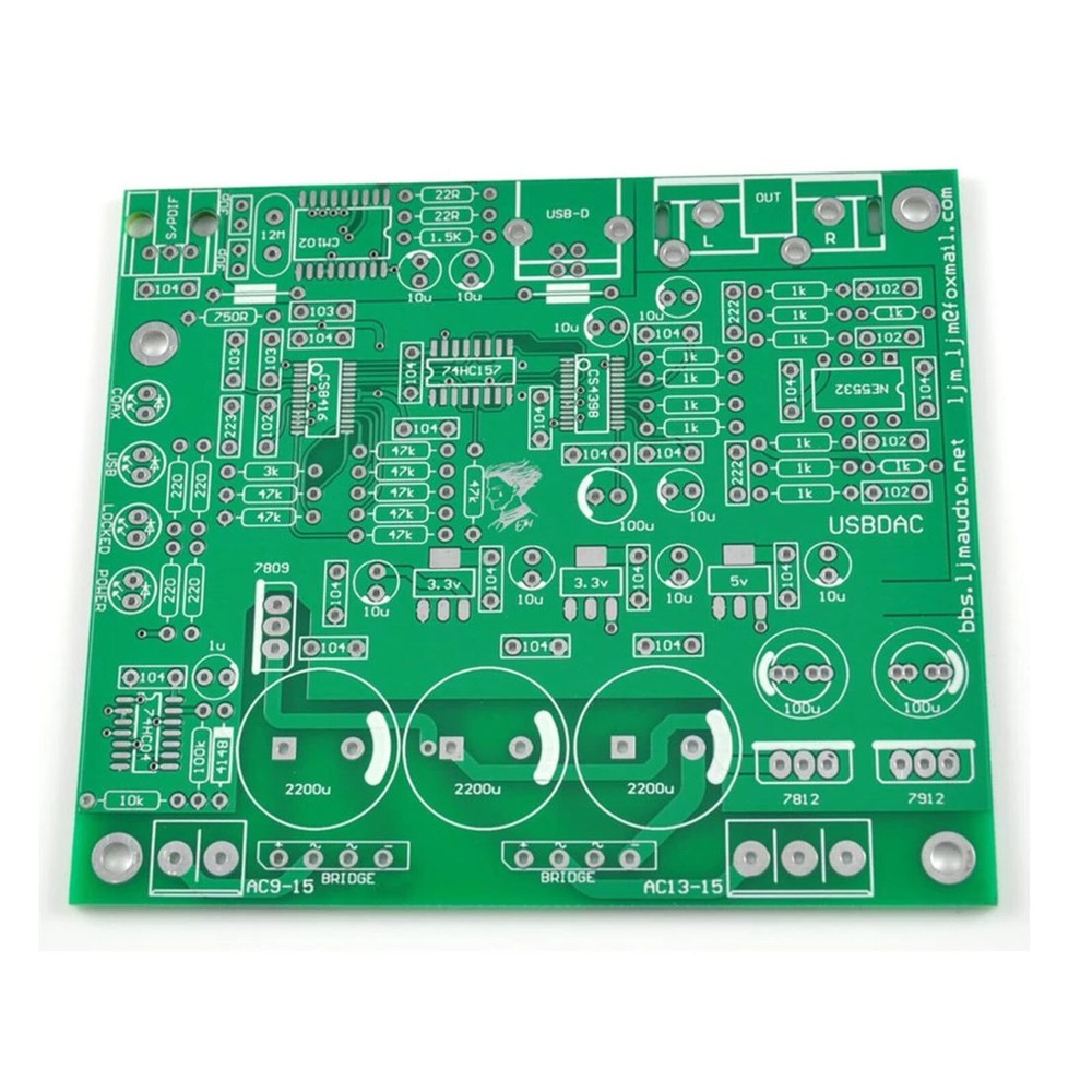 1pc CS4398 CS8416IC DAC Digital Receiving Decoder Ready Card Kit DIY