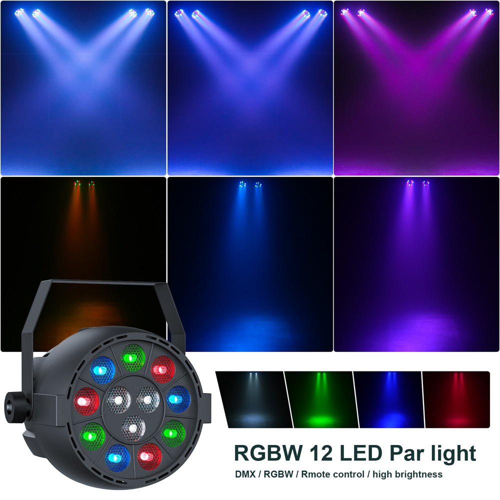 Stage Par Light LED DJ Lights with Stand Package Stage Light System DMX & Remote